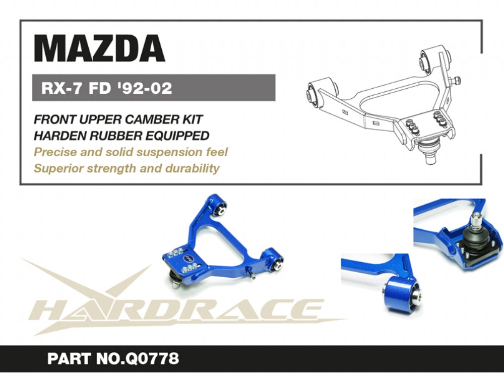 Hardrace Front Upper Camber Kit - RX-7 3rd FD 1991-2002
