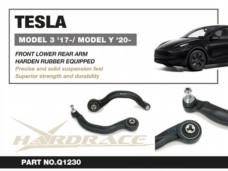 Front Lower Rear Curved Arms (Harden Rubber) for Tesla Model 3 '17- | Model Y 20-