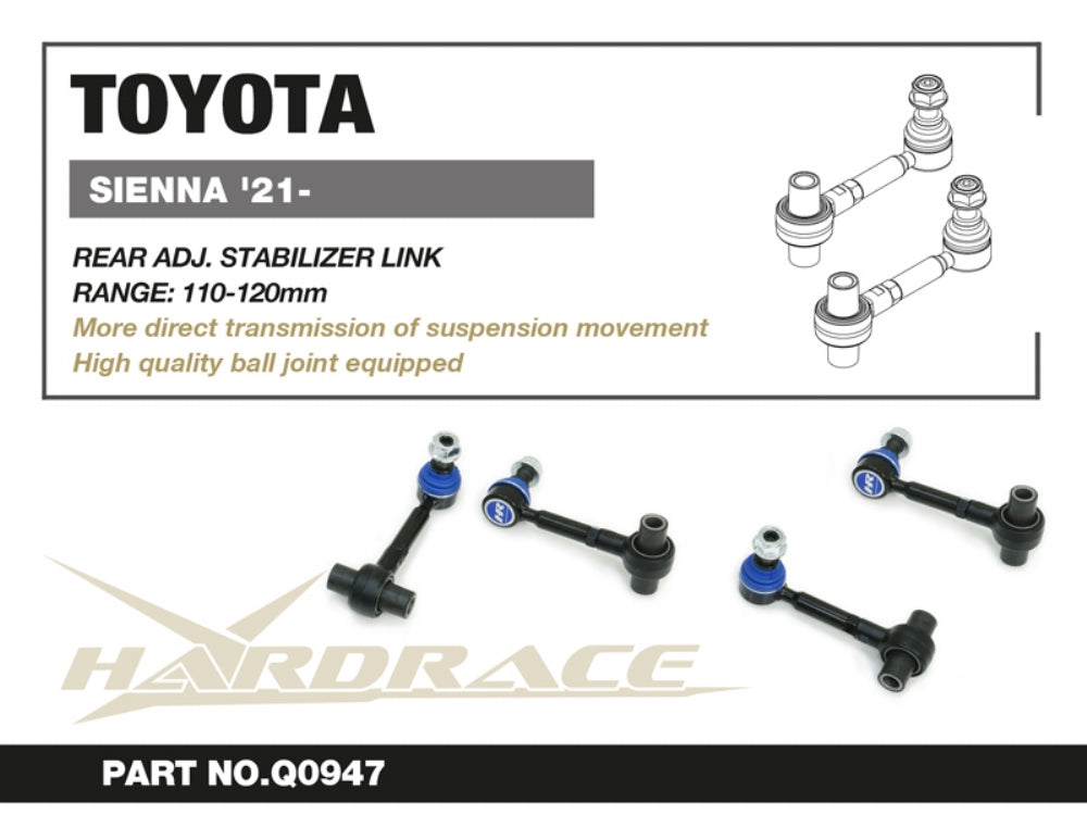 Rear Adjustable Stabilizer Links for Sienna 4th XL40