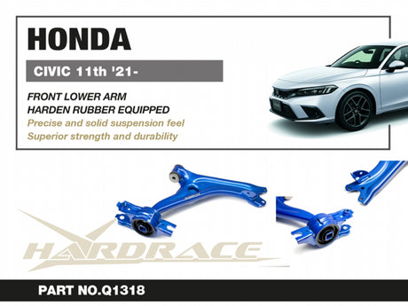 Front Lower Control Arms (Harden Rubber) for Civic Type-R FL5