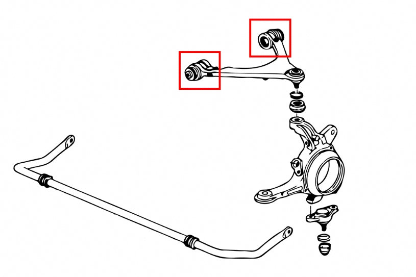 Hardrace Front Upper Arm Bushings (Pillow Ball) Honda S2000