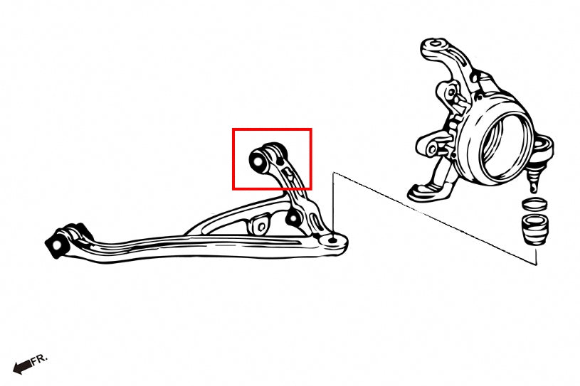 Hardrace Rear Lower Arm Bushings-Rear Side (Pillow Ball) Honda S2000