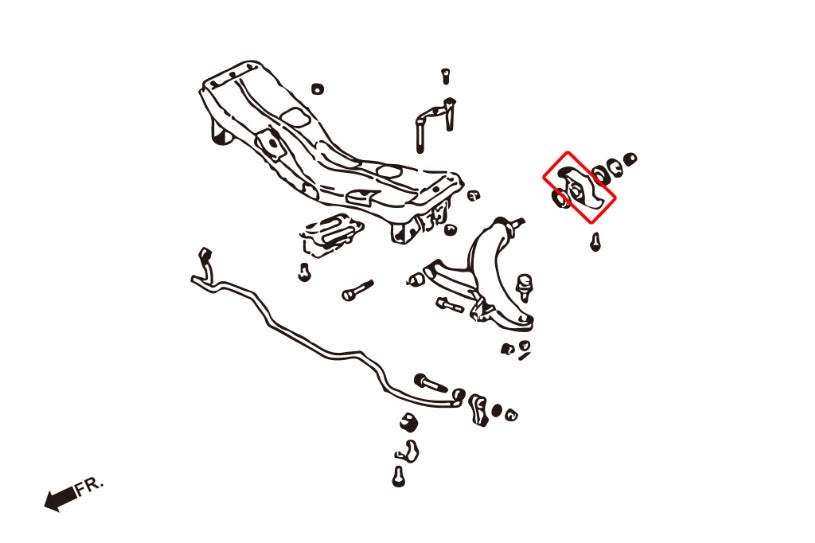 IMPREZA GC/GD FRONT CONTROL ARM BUSH-BIG
(PILLOW BALL) 2PCS/SET
