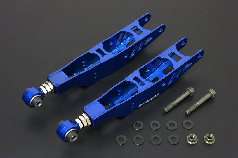 Hardrace Rear Lower Control Arms (Harden Rubber) 2pc Set for '00-'13 Lexus IS | '98-'11 GS | '01-'10 SC