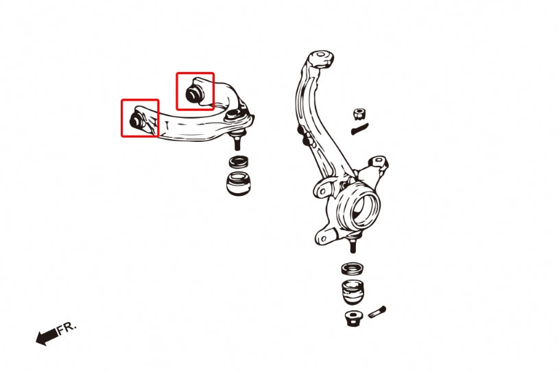 ACCORD'98 JDM/EURO CL1 FRONT UPPER ARM BUSH
(HARDEN RUBBER)-4PCS/SET