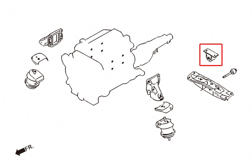 350Z/G35/Z33 HARDEN TRANSMISSION MOUNT 1PCS/SET