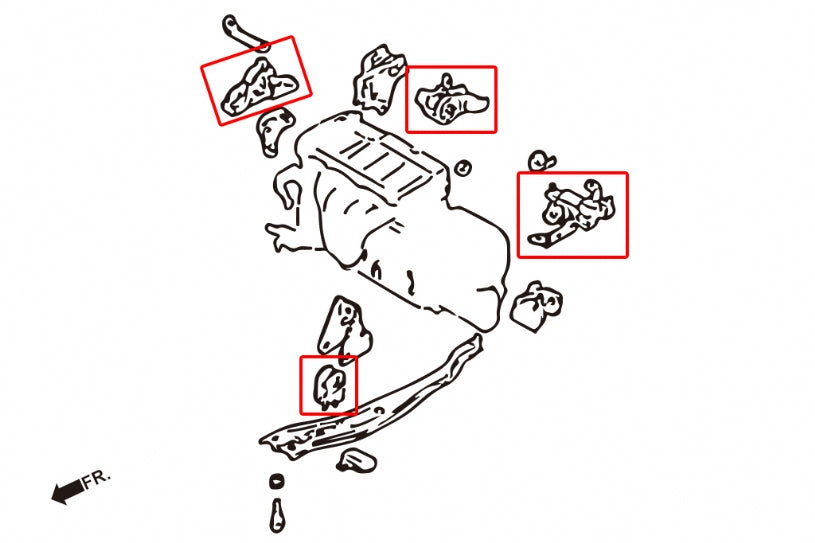 MAZDA 323/TIERRA/PROTEGE 1.8/2.0
HARDEN ENGINE MOUNT 4PCS/SET