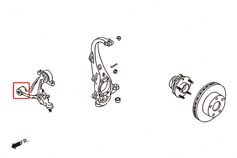 370Z FRONT LOWER ARM BUSH ASSY RH/LH ,R
(HARDEN RUBBER) 2PCS/SET