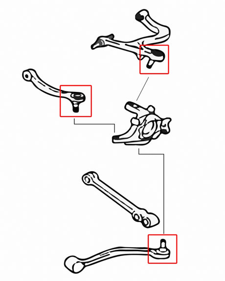 Rear Arm Ball Joints (OE Style) for EVO VII VIII IX CT9A