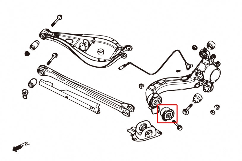 Rear Trailing Arm Bushings (Harden Rubber) for BMW 3-Series E36 E46 Z4
