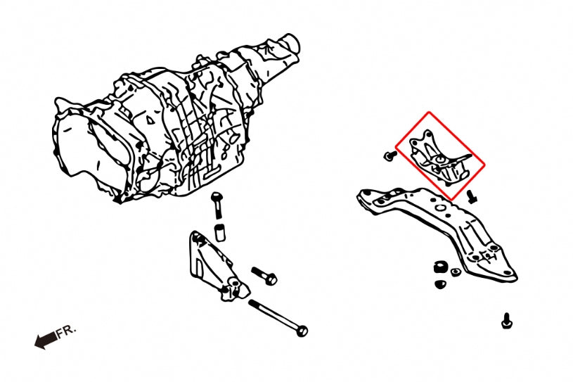 LEGACY BM-BR / IMPREZA XV / WRX 14- / FORRESTER 13- SH
REAR TRANMISSION MOUNT 1PCS/SET
STREET VERSION