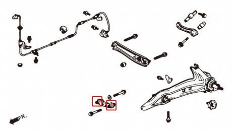 Rear Toe Arm Bushings (Harden Rubber) for 92-00 Civic / 94-01 Integra