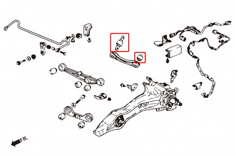 Rear Upper Arm Bushings (Harden Rubber) for 92-00 Civic | 94-01 Integra