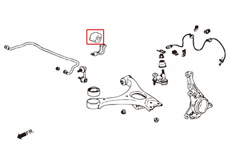 Hardrace Front Sway Bar Bushings 28mm 06-09 Civic Si