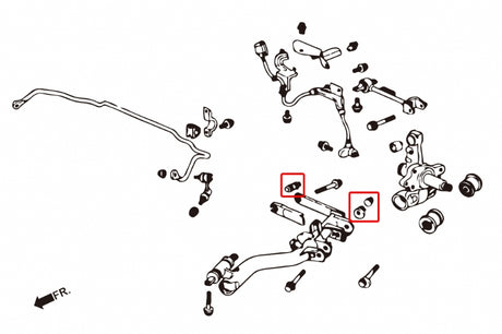 DC5/EP/RSX/FD REAR LOWER ARM BUSHING
(HARDEN RUBBER) 2PCS/SET