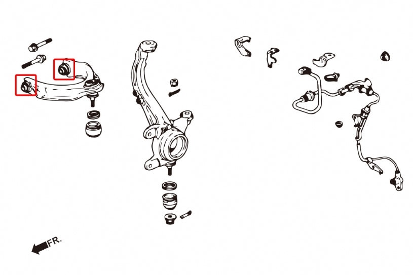 ACCORD 98-02/RA6-9 FRONT UPPER ARM BUSHING
(PILLOW BALL) 4PCS/SET