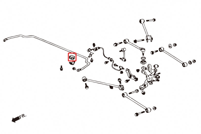 Rear Sway Bar Bushings 14mm for 04-08 TSX | 03-07 Accord 2.4L