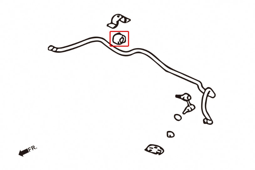 EVO 7-9 FRONT STABILIZER BUSHING 24MM
(TPV BUSHING) 2PCS/SET