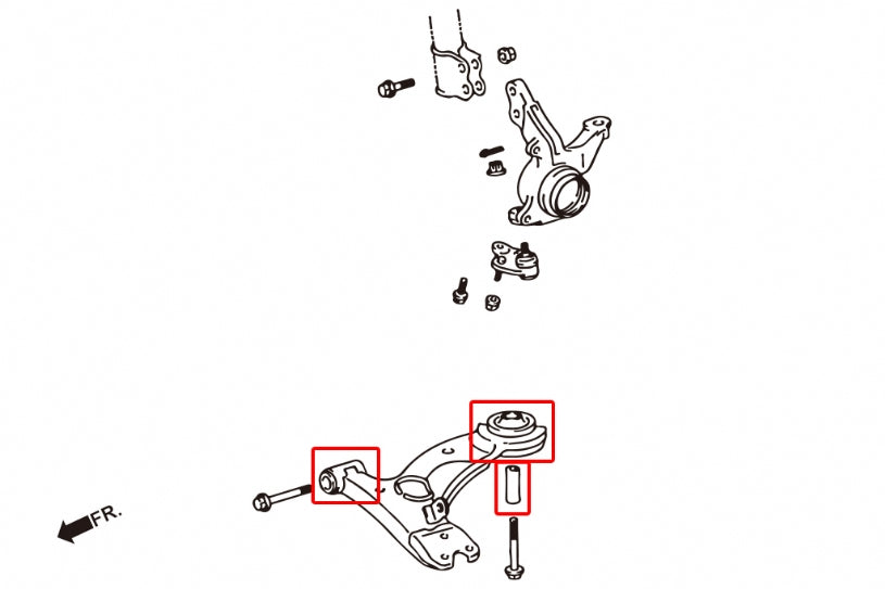 CORONA/EXISOR T190 FRONT LOWER ARM BUSHING
(HARDEN RUBBER) 6PCS/SET