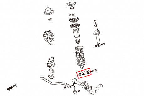 Front Shock Bushings for Mark II Chaser JZX90/100 | Crown Majesta JZS UZS 17 99-04 | Crown S17 99-07