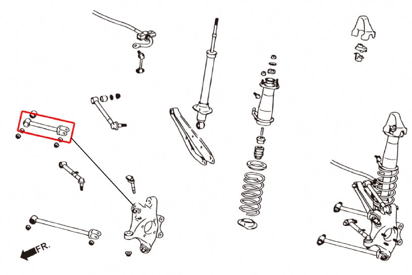 Rear Upper Front Arms (Pillow Ball) for Lexus IS 2nd XE20 | GS 3rd GRS19