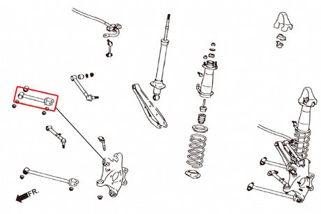 Rear Upper Front Arms (Pillow Ball) for Lexus IS 2nd XE20 | GS 3rd GRS19