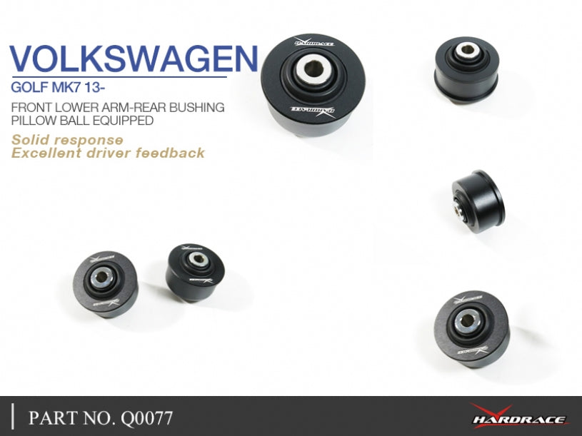 Q0077 Front Lower Arm Rear Bushing (Pillow Ball) - Audi MK3/4 Q2/3-VW Mk7/8,B8,A11,3H,Touran 2nd-Skoda Mk3,B8,A2,A1