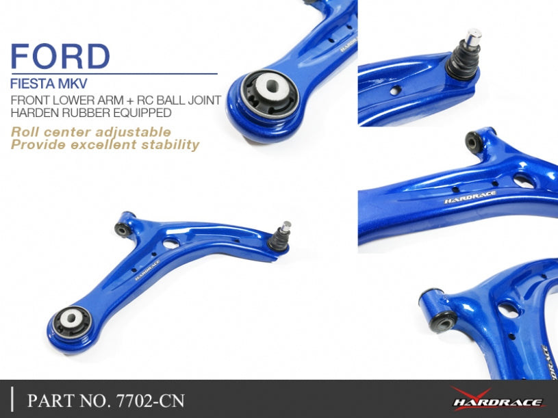 Front Lower Arm and RC Ball Joints for Ford Fiesta MK7