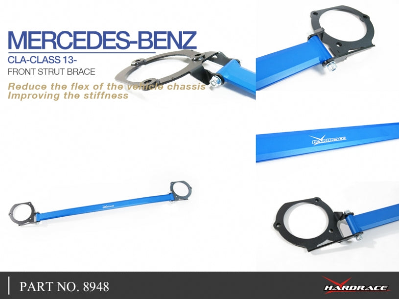 Front Strut Brace for Infiniti Q30 / QX30 2016-2019 | Mercedes-Benz A-CLASS W176 2012-2018 | Mercedes-Benz CLA-CLASS C117 2014-2019 | Mercedes-Benz GLA-CLASS X156 2014-2019