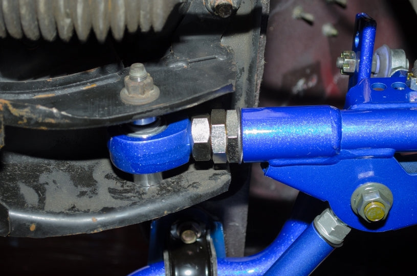 NISSAN SILVIA 240SX S14/S15 '95-02 FRONT ADJUSTABLE LOWER CONTROL ARM+STAB. LINK,V2 MINIMUM +25MM EXTEND (PILLOW BALL) 4PCS/SET