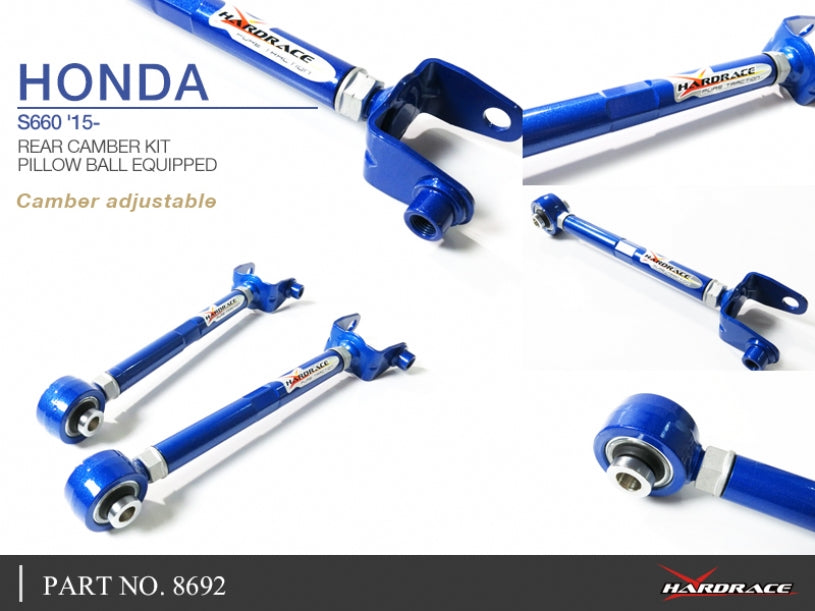 HONDA S660 '15- REAR CAMBER KIT (PILLOW BALL) 2PCS/SET