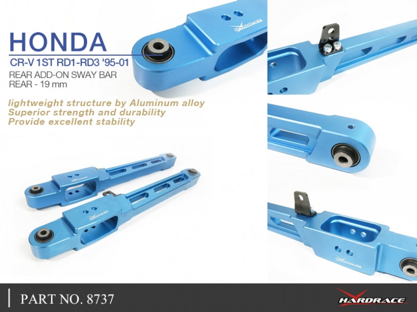 Rear Lower Control Arms (Harden Rubber) 2pc Set - 97-01 CR-V