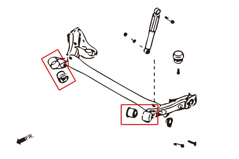 Rear Torsion Beam Bushings (Pillow Ball) for Hyundai Elantra 5th 2010-2015