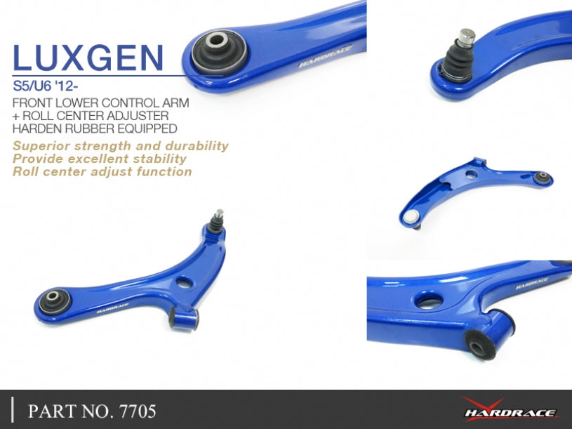 Front Lower Control Arm + Roll Center Adjuster (Harden Rubber)
