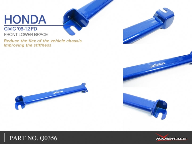 Hardrace Rear Lower Brace For 06-15 Honda Civic