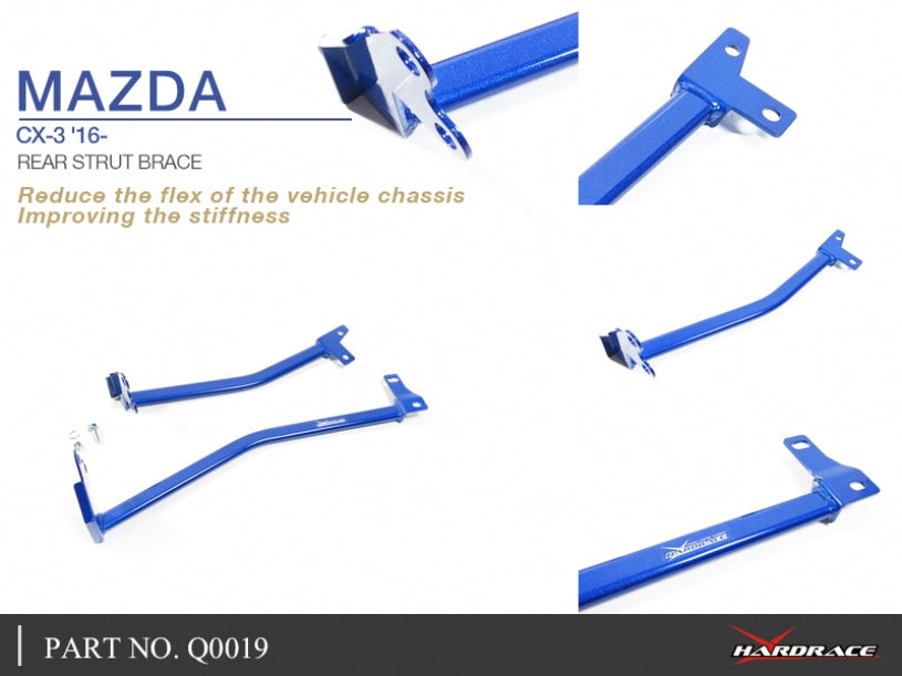 Q0019 | MAZDA CX-3 '16- REAR STRUT BRACE - 2PCS/SET