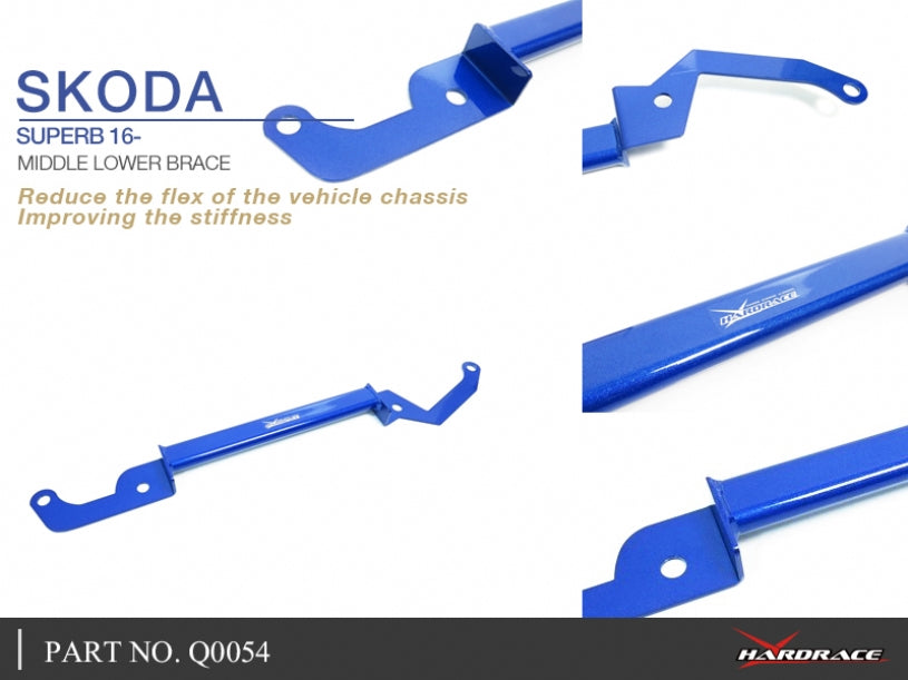 Q0054 | SKODA SUPERB 16- MIDDLE LOWER BRACE -1PC/SET