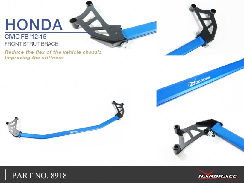 8918 | HONDA CIVIC FB '12-15 FRONT STRUT BRACE - 1PC/SET