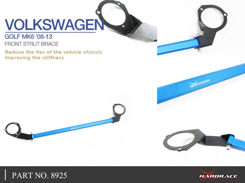 8925 | VW GOLF MK6 '08-13 FRONT STRUT BAR - 1PC/SET