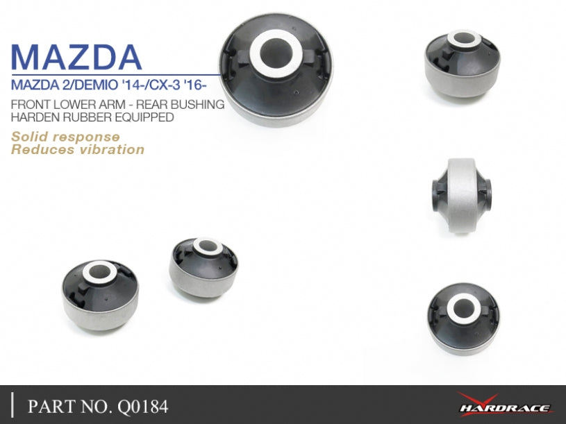 Front Lower Arm - Rear Bushings (Harden Rubber) for Mazda 2 Demio 4th DJ | CX-3 DK
