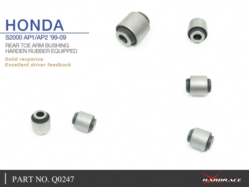 Q0247 | HONDA S2000 AP1/AP2 '99-09 REAR TOE ARM BUSHING (HARDEN RUBBER) - 2PCS/SET