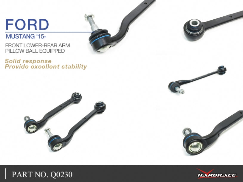 Q0230 | FORD MUSTANG '15- FRONT LOWER-REAR ARM (PILLOW BALL BUSHING) 2PCS/SET