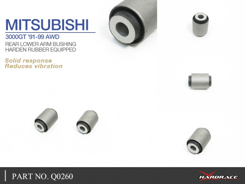 Q0260 | MITSUBISHI 3000GT AWD REAR LOWER ARM BUSHING (HARDEN RUBBER) - 2PCS/SET