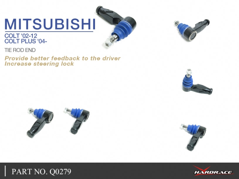 Q0279 | MITSUBISHI COLT '02-12 /COLT PLUS '04- TIE ROD END- 2PCS/SET