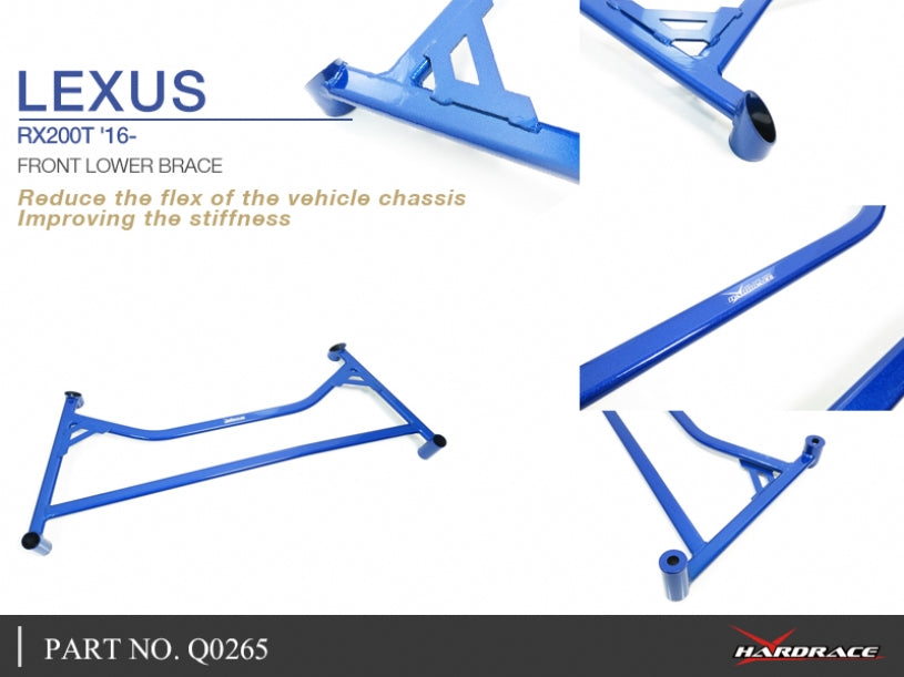 Q0265 | LEXUS RX200T '16- FRONT LOWER BRACE - 1PCS/SET
