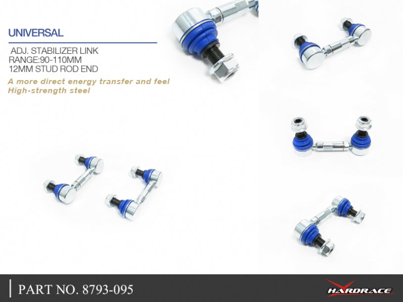 Universal Sway Bar Links Range 90-110MM - Ball Studs M12