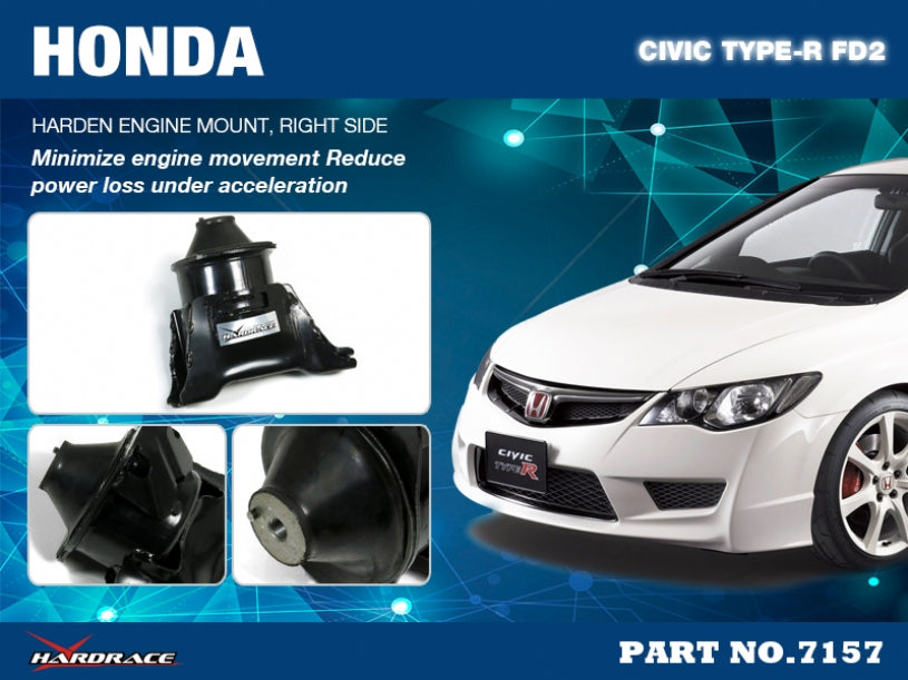 Civic FD K20 MT TYPE-R RIGHT SIDE ENGINE MOUNT
(HARDEN RUBBER) 1PC/SET