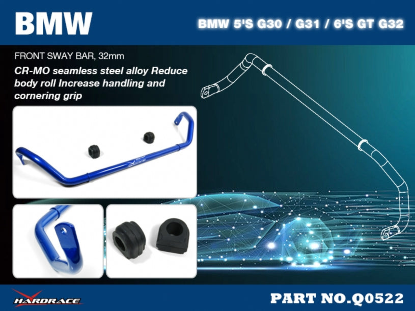 Front Sway Bar 32mm for 5-Series G30/G31/ 6 Series GT G32