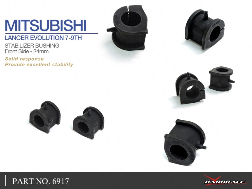 EVO 7-9 FRONT STABILIZER BUSHING 24MM
(TPV BUSHING) 2PCS/SET