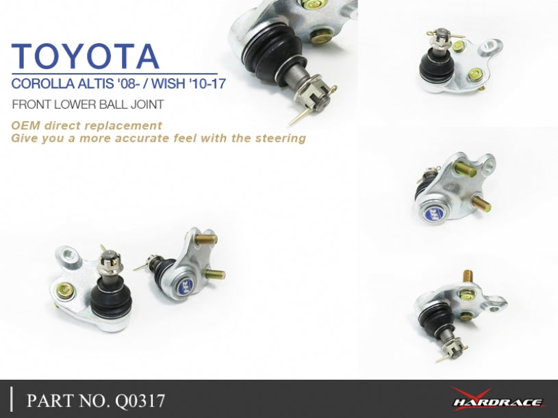 Front Lower Ball Joints (OE replacement) for Corolla '06-18